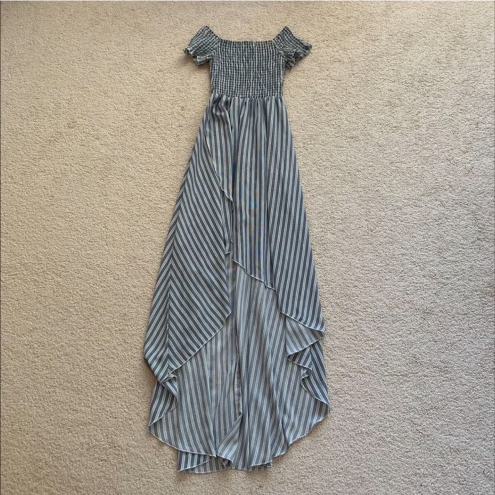 SMYM Willa maxi dress - blue stripe